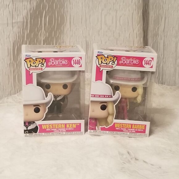 Funko Pop! Barbie the Movie Lot: Western Barbie 1447 Western Ken 1447 in new con - Picture 1 of 5